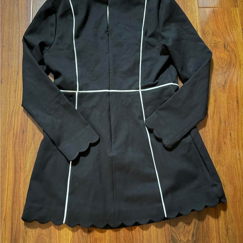 Anthropologie Black Dress with White Trim - Picture 4 of 6